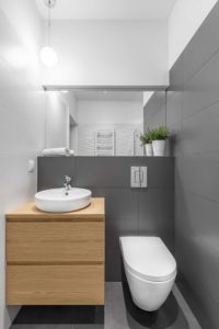 Measure a toilet width of the basin