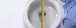 Measurement for a basic toilet seat
